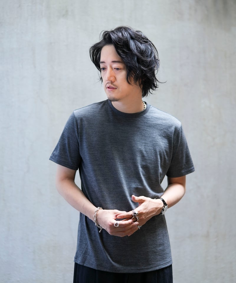 MBハイエンド尾州ウールTシャツ ジャストフィットモデル | MB MBハイエンド尾州ウールTシャツ ジャストフィットモデル | MB
