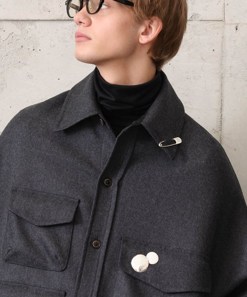 アクセサリー MB OX JEWELRy Silver Safety Pin Charm OX JEWELRy Silver Safety Pin Charm | MB -there