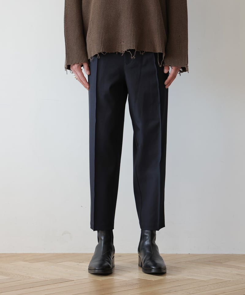 STANDARD WOOLY TWILL TAPERED SLACKS | MB -there
