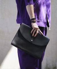 OXJEWELRy PREMIUM LUFURAN Carf Leather Clutch Bag Made By Cisei, Firenze