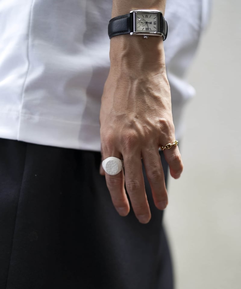 アクセサリー High-End Anchor Chain Classic Pinky Ring OX JEWELRy High-End Anchor Chain Classic Pinky