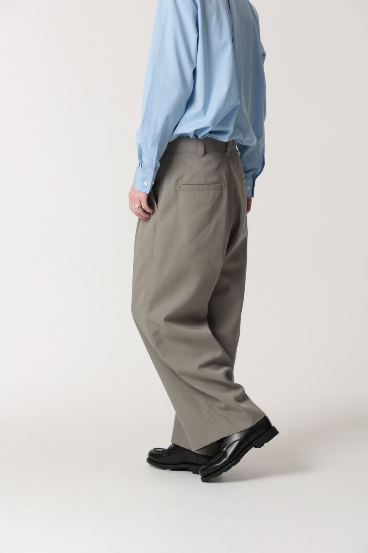 MBハイエンド ベーシックワイドスラックス MORE THAN COTTON MBハイエンド ベーシックワイドスラックス MORE THAN COTTON