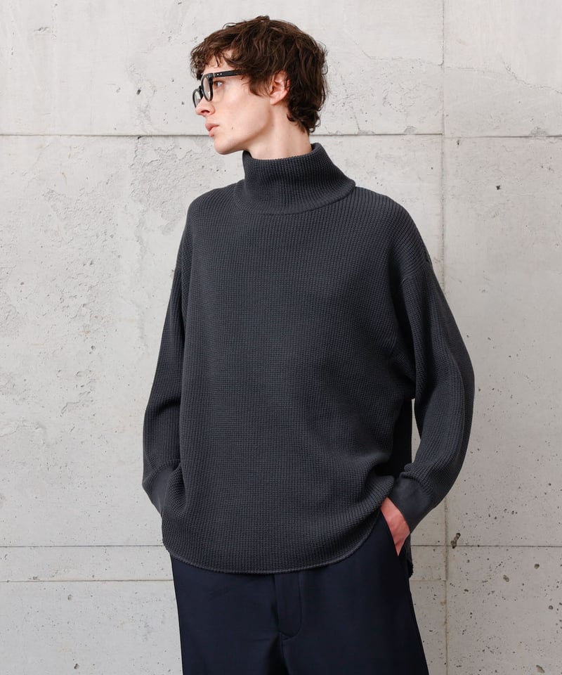 MB ワッフルタートルネック by UMEDA NIIGATA Mサイズ MB ワッフルタートルネック by UMEDA NIIGATA Mサイズ タートルネック