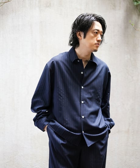 STRIPE BOX PAJAMA SHIRT