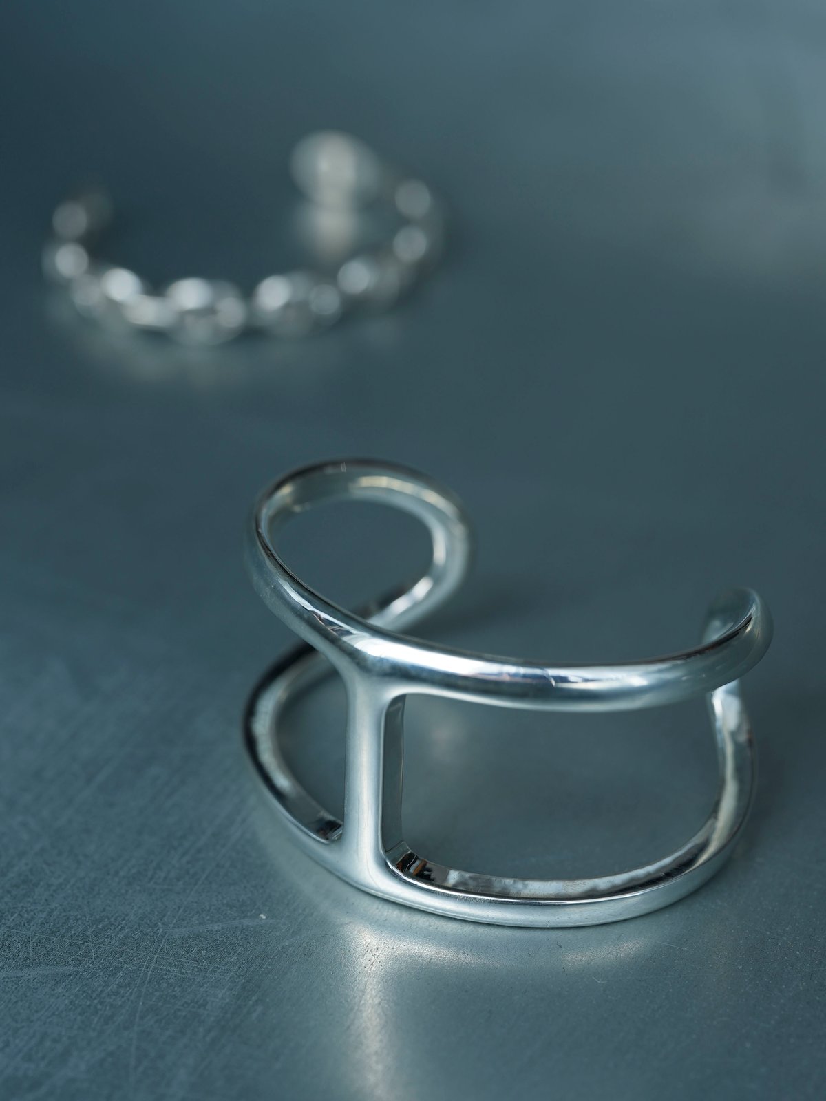 OX JEWELRy Classic Big Anchor Chain Bangle | MB