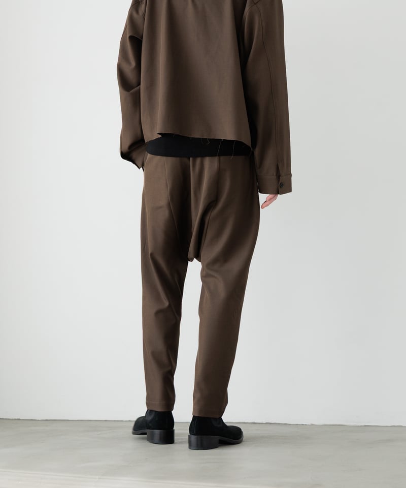STANDARD WOOLY TWILL SAROUEL SLACKS | MB -there