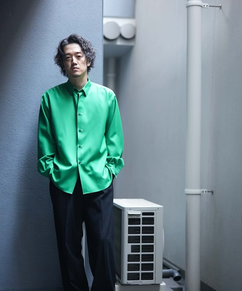 美品☆mb尾州ウールシャツ【リラックスモデル】サイズS MBハイエンド尾州