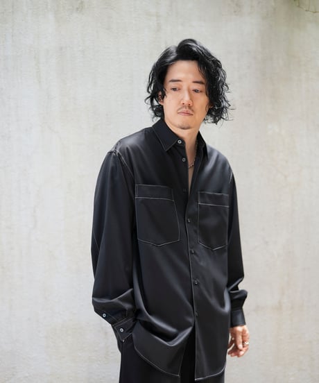 MB ULTIMATE 尾州ウール パーマネントカラーステッチシャツ