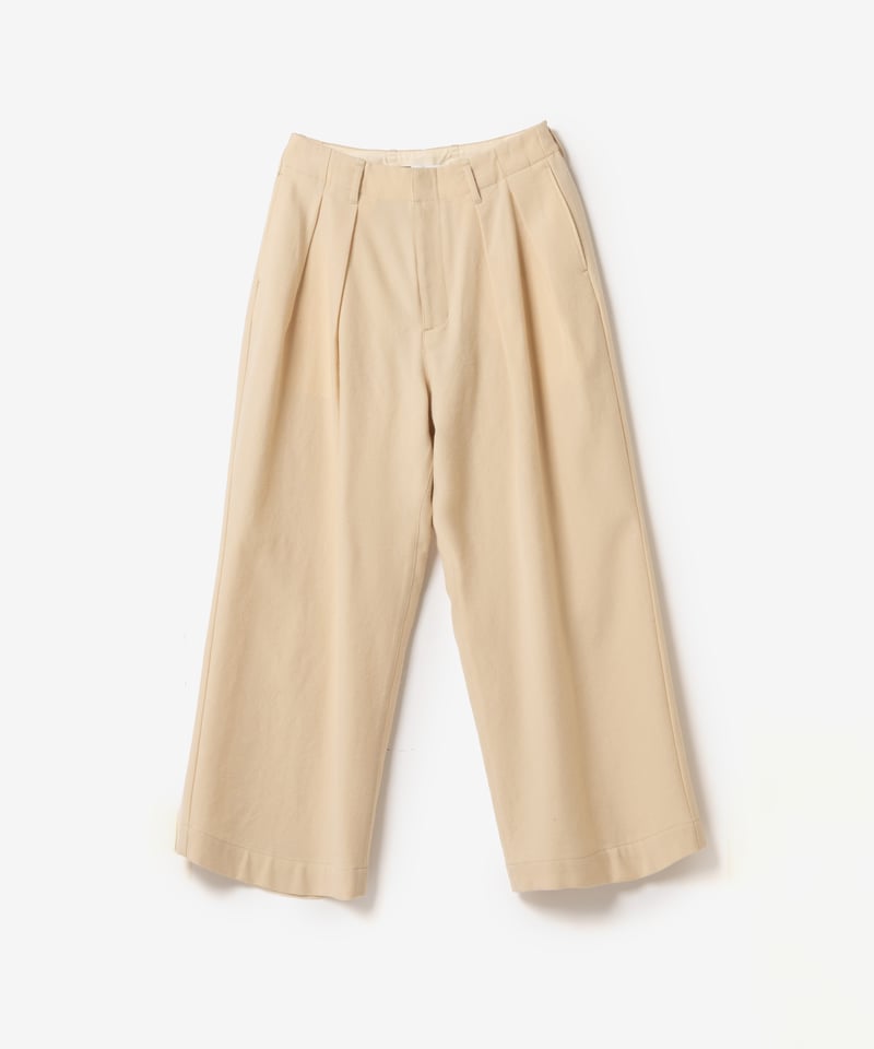 MB ULTIMATE尾州/近江晒ウール ワイドスラックス | MB -there is a