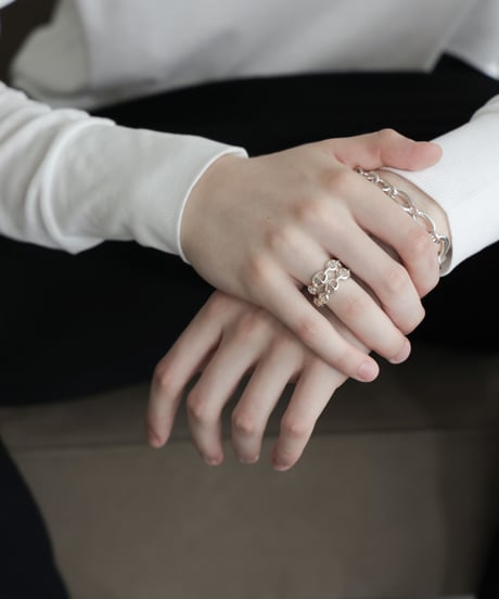 OX JEWELRy Anchor Chain Classic Double Ring