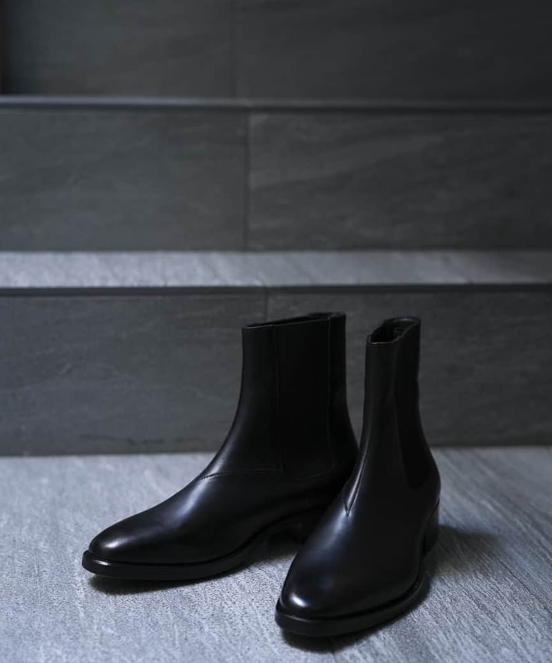 未使用♡MB BOOTS♡DETAILS サイズS サイドゴアブーツ　黒 DETAILS × MB BOOTS サイドゴア ブーツ Sサイズ - メルカリ