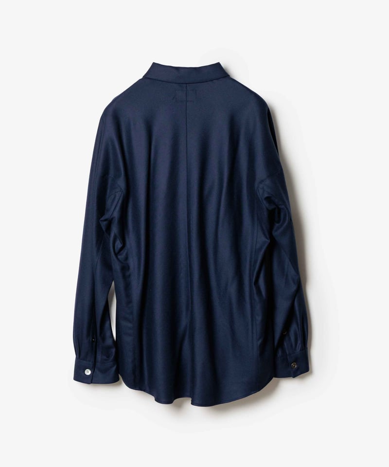 MB ULTIMATE 尾州ウール オープンカラーシャツアウター | MB -there is