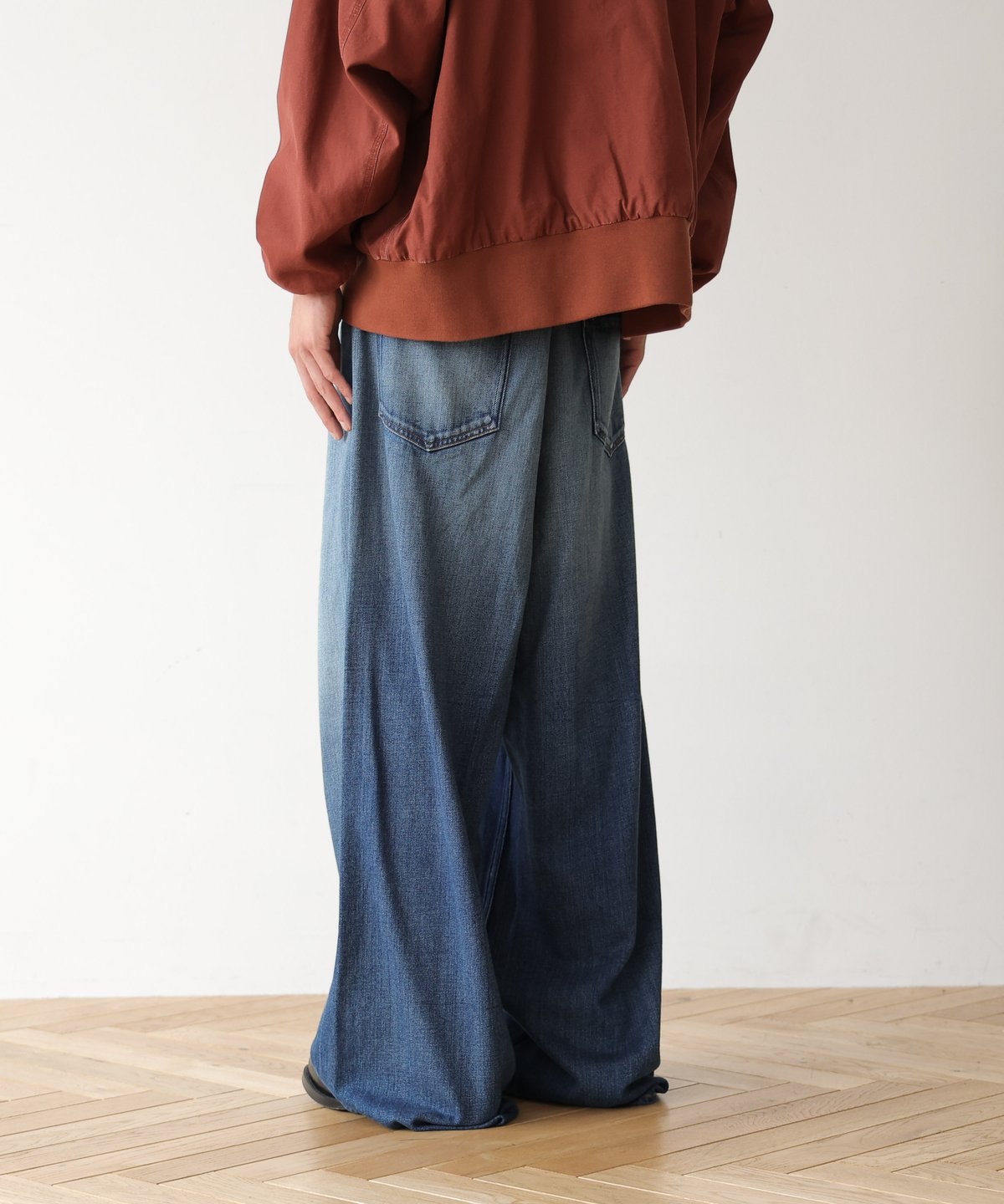 MB ULTIMATE FABRIC ワイドデニムパンツ MB ULTIMATE FABRIC トロンプルイユワイドデニムパンツ | MB