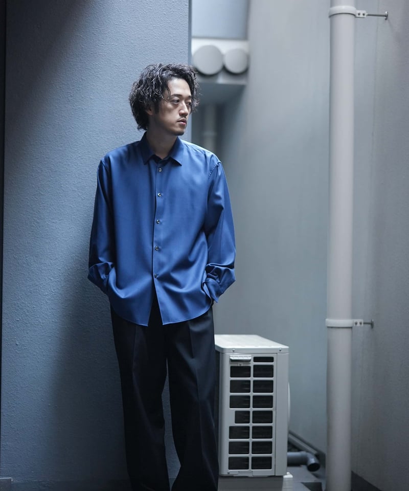 MBハイエンド尾州ウールシャツ（リラックスフィット）