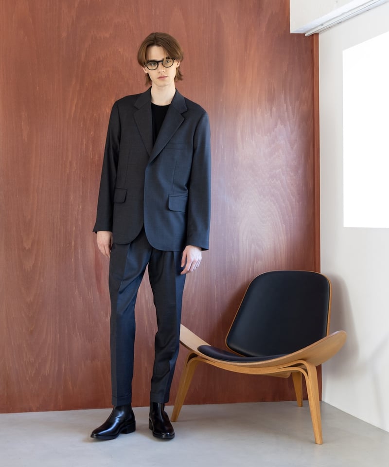 MB ULTIMATE FABRIC ウールシルク パーマネントスリムスラックス | MB -