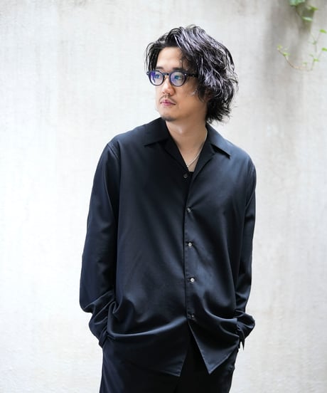 ULTIMATE "尾州" FABRIC  Super140’s WOOL OZONE WASHABLE OPEN COLLAR SHIRTS
