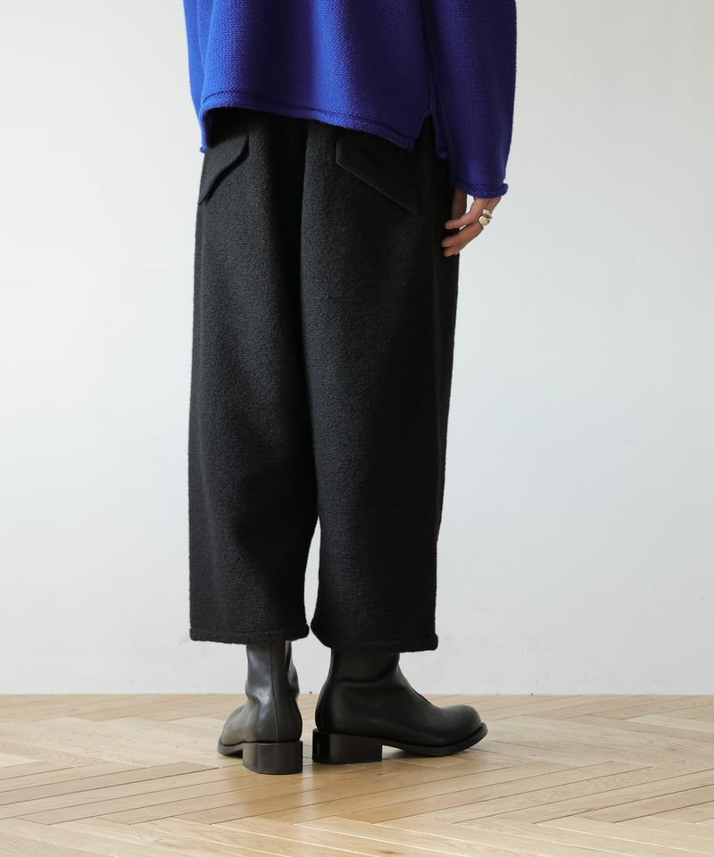 MB ULTIMATE FABRIC ウール縮絨サルエルパンツ by LANIFICIO B