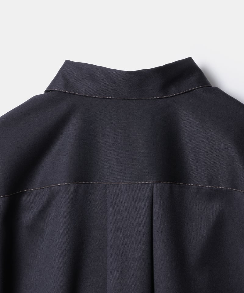 MB ULTIMATE 尾州ウール パーマネントカラーステッチシャツ | MB