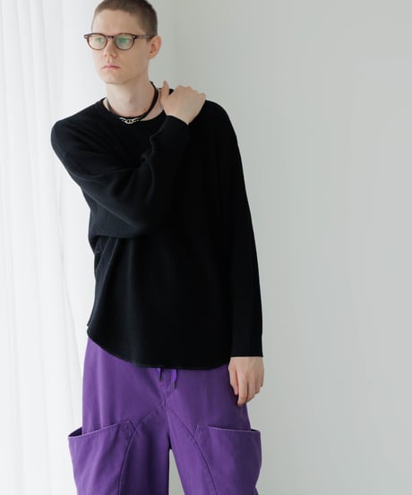 【6/14発売】ULTIMATE FABRIC HIGH TWIST EXTRA FINE MERINO WOOL WAFFLE CREW NECK by UMEDA NIIGATA