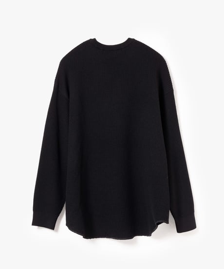 【6/14発売】ULTIMATE FABRIC HIGH TWIST EXTRA FINE MERINO WOOL WAFFLE CREW NECK by UMEDA NIIGATA