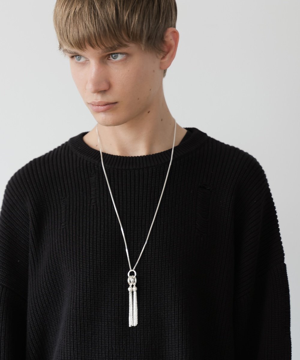 OX JEWELRy High-End SILVER CLASSIC TASSEL NECKL