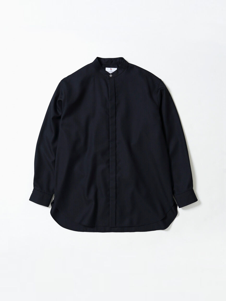 MBハイエンド尾州ウールシャツ（バンドカラー） | MB -there is a  