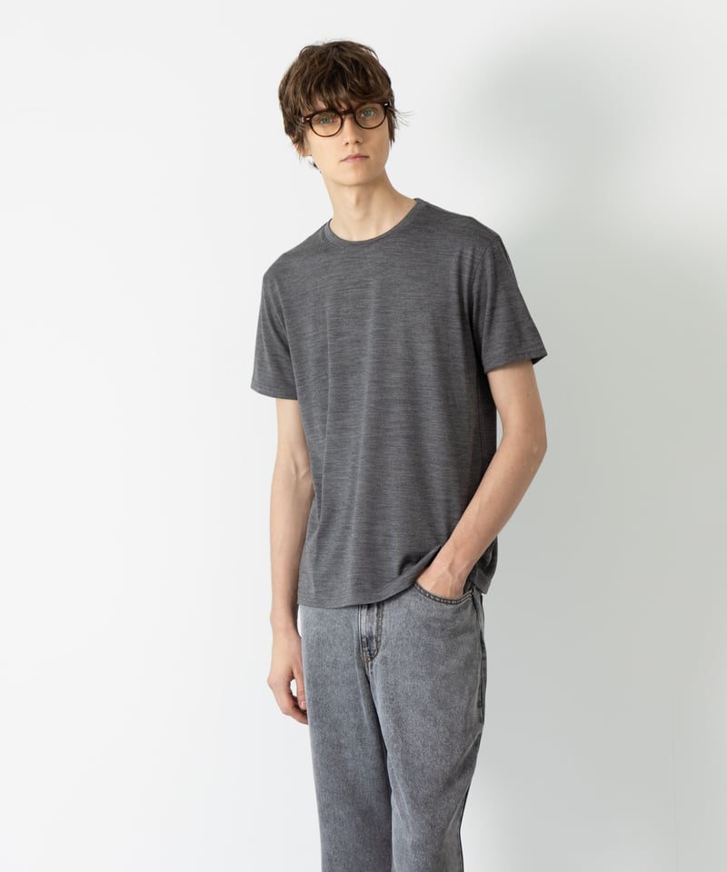 MBハイエンド尾州ウールTシャツ ジャストフィットモデル | MB -there