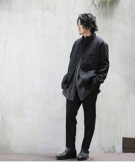 MBハイエンド尾州 近江晒ウール スリムスラックス