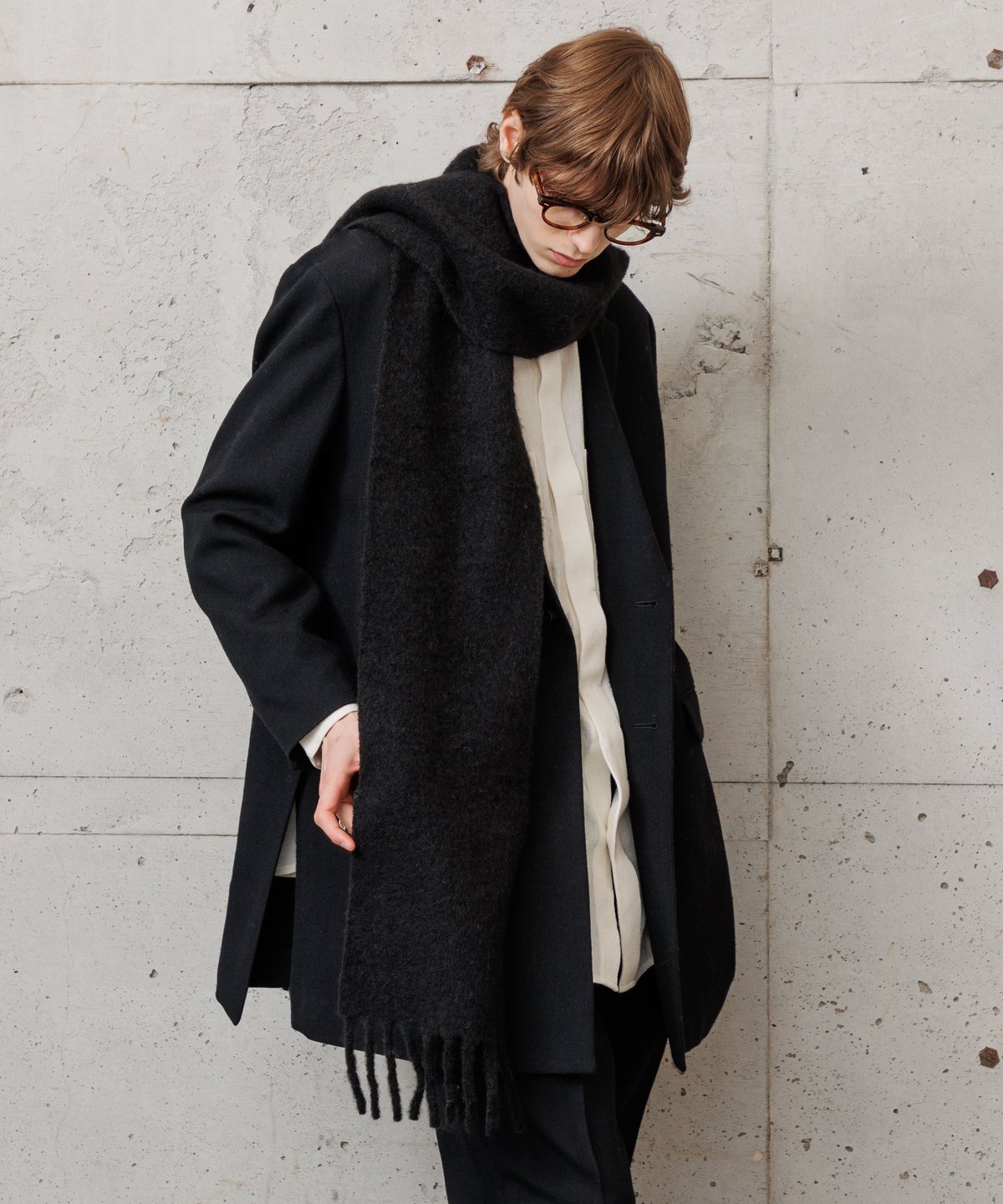 MB ULTIMATE FABRIC アルパカロングマフラー Fabric by Italy MB ULTIMATE FABRIC アルパカロングマフラー Fabric by Italy