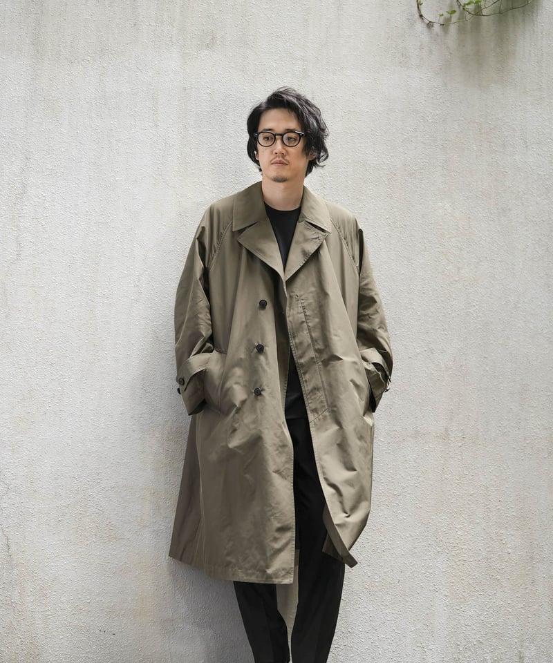 MB ULTIMATE FABRIC MEMORY TWILL シングルトレンチコート by MB ULTIMATE FABRIC MEMORY TWILL シングルトレンチコート by