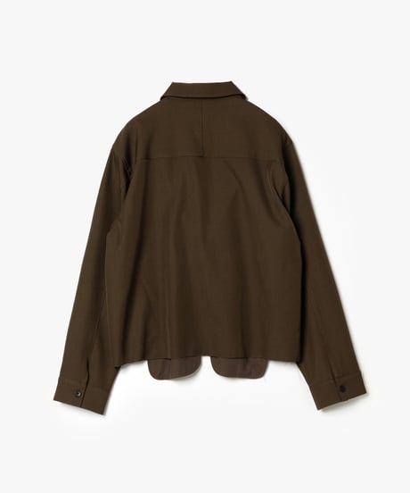 STANDARD WOOLY TWILL  CUT OFF CROPPED BLOUSON