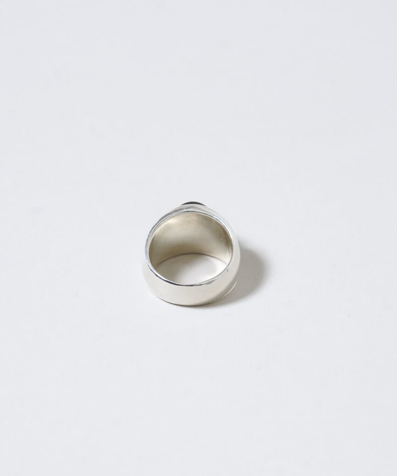 OX JEWELRY Silver Big Onyx Ring | MB -there is 