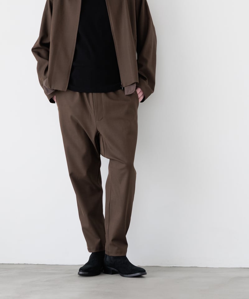 STANDARD WOOLY TWILL SAROUEL SLACKS | MB -there