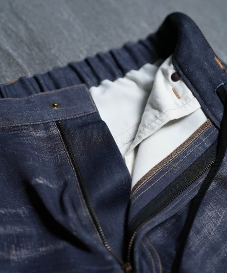 MB ULTIMATE FABRIC トロンプルイユワイドデニムパンツ