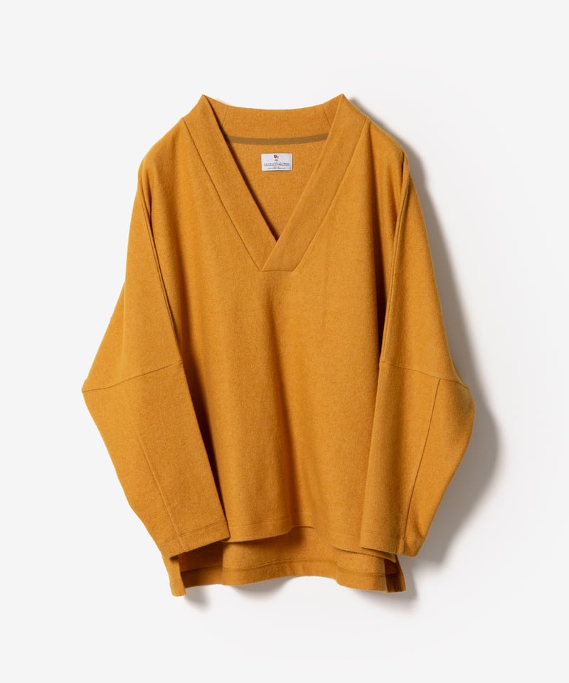 MBハイエンド Vネックヴィンテージブークレプルオーバー | MB -there