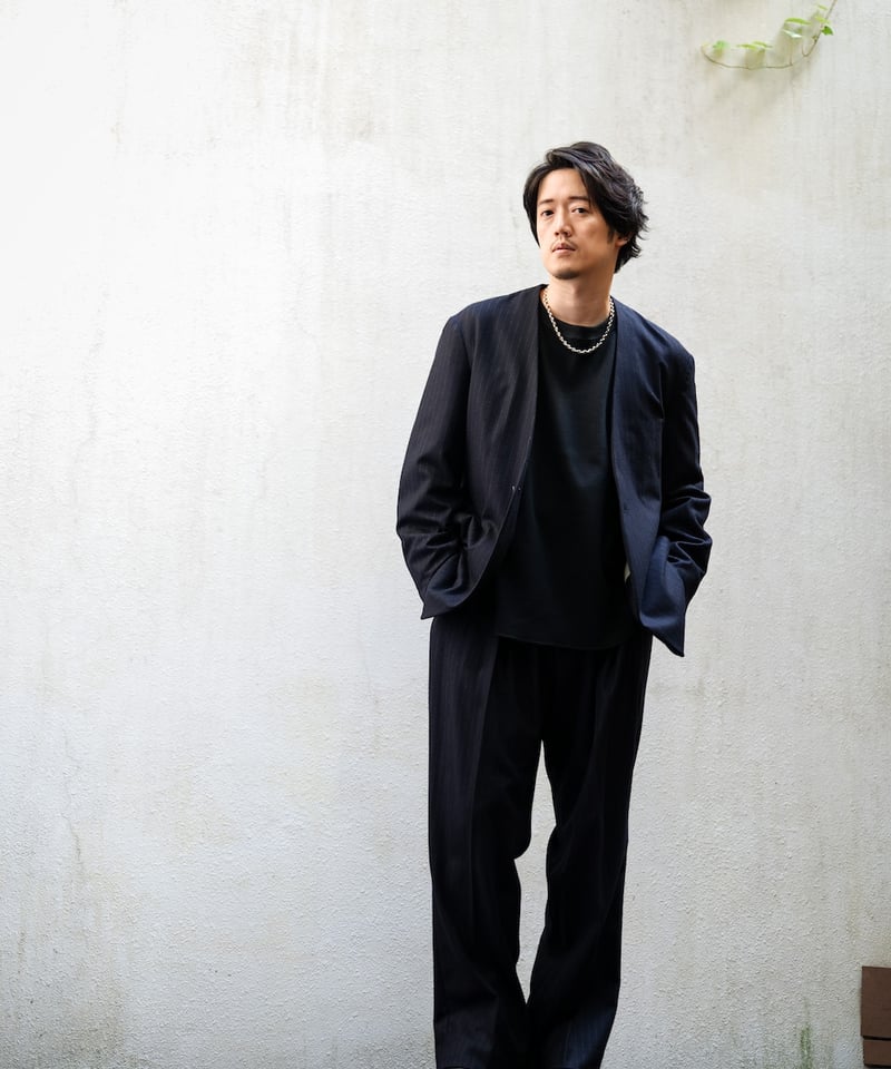 MBハイエンド尾州ウール クラシックハイウエストワイド