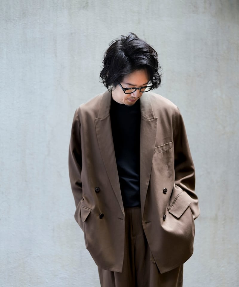 MB クラシックダブルブレスト　セットアップ　ブラウン　S MB クラシックダブルブレストジャケット | MB -there is a