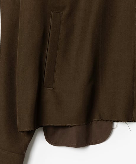 STANDARD WOOLY TWILL  CUT OFF CROPPED BLOUSON