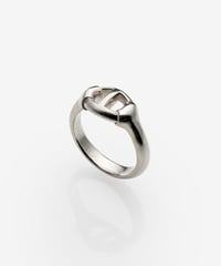 OX JEWELRy Classic Center Anchor Chain Ring