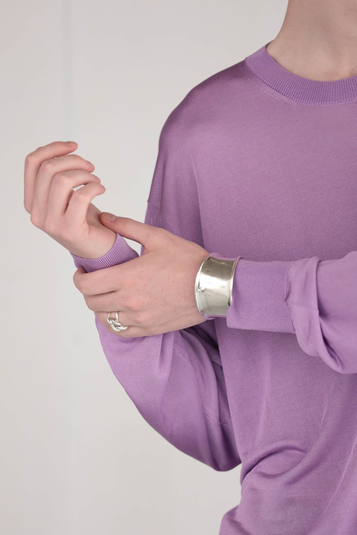 OX JEWELRY High-End SILVER CURVE BANGLE | MB -t OX JEWELRY High-End SILVER CURVE BANGLE | MB -t