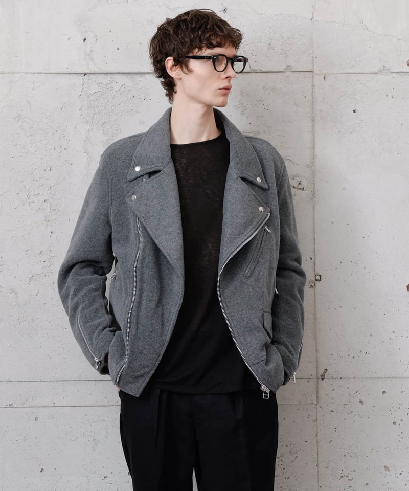 MB LIMITED フリースダブルライダース by Lanificio Becagli IT