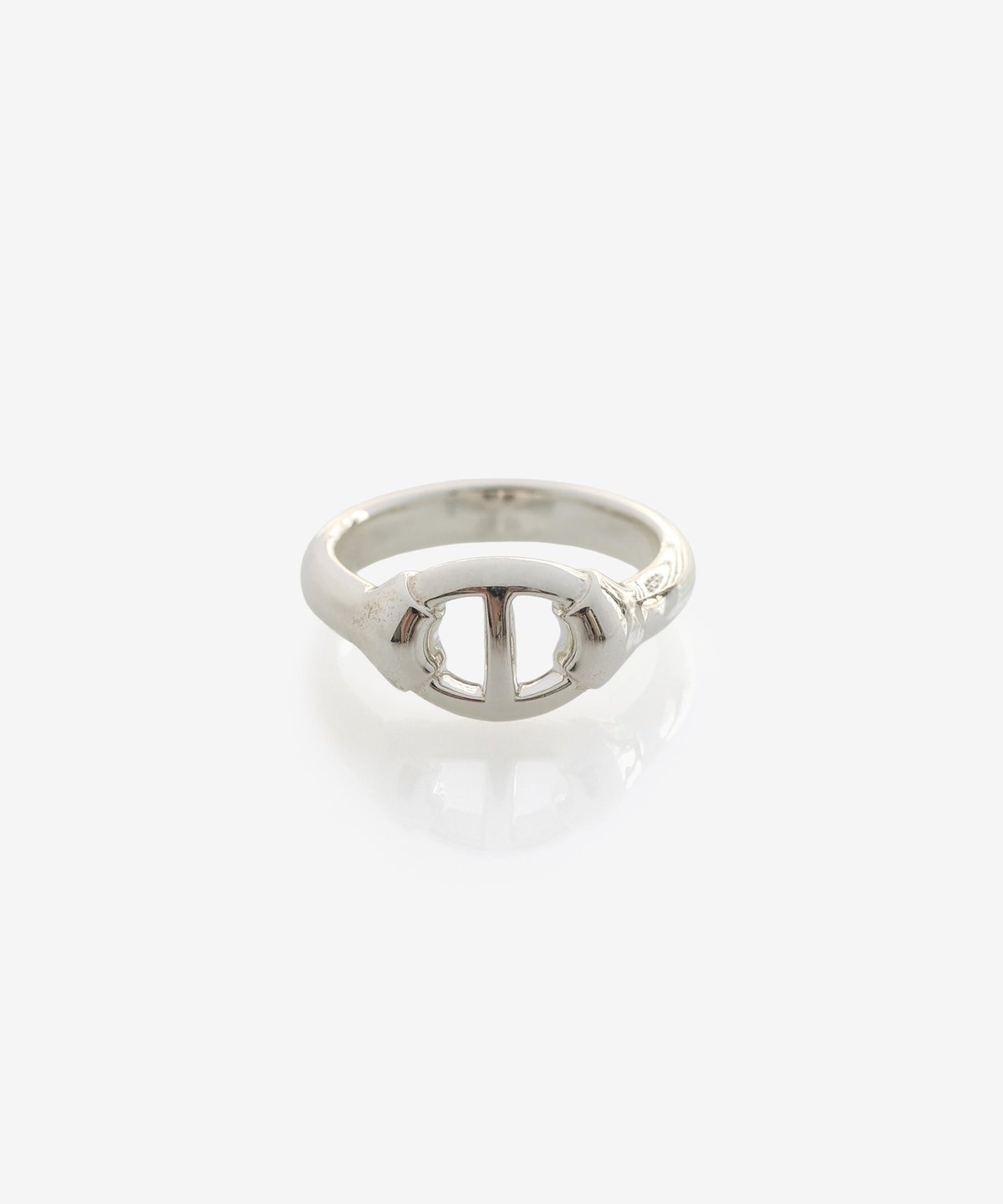 OX JEWELRy Center Anchor Chain Classic Ring(sma