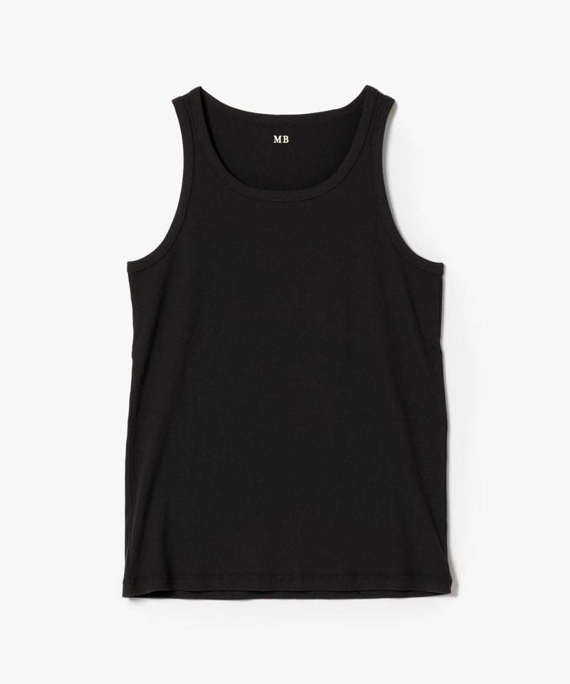 INSCRIRE タンクトップ リブ コットン ブラック Cotton Rib Tank Top – INSCRIRE