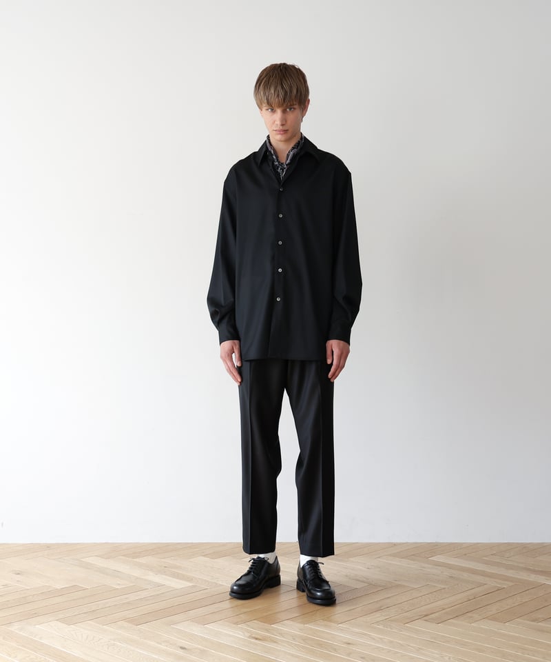 MB LIMITED 尾州ウール変形カーブシャツ | MB -there is a reaso