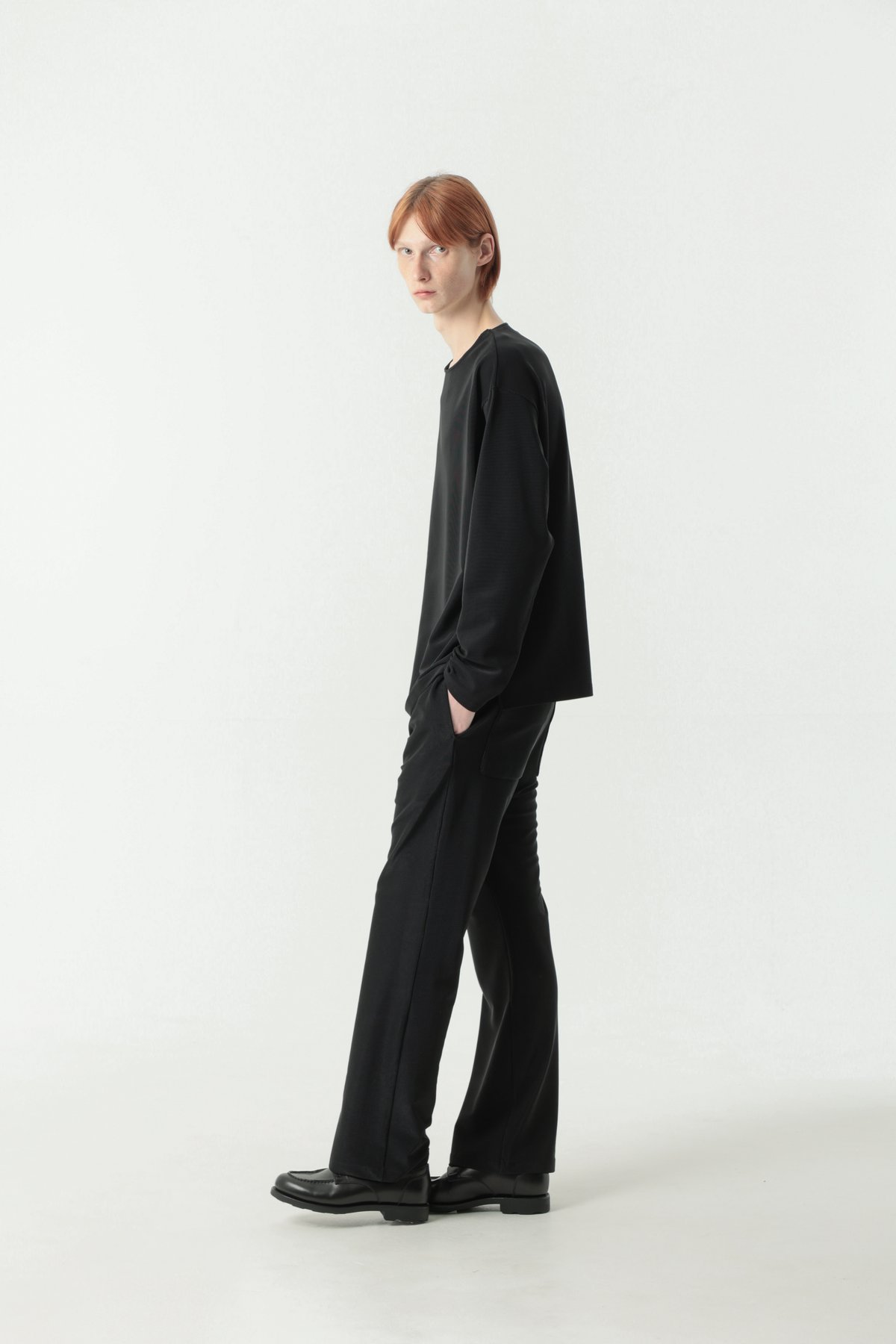 MBナロープリーツカットソーロングスリーブ Sサイズ ブラック MBナロープリーツカットソーロングスリーブ | MB -there is a