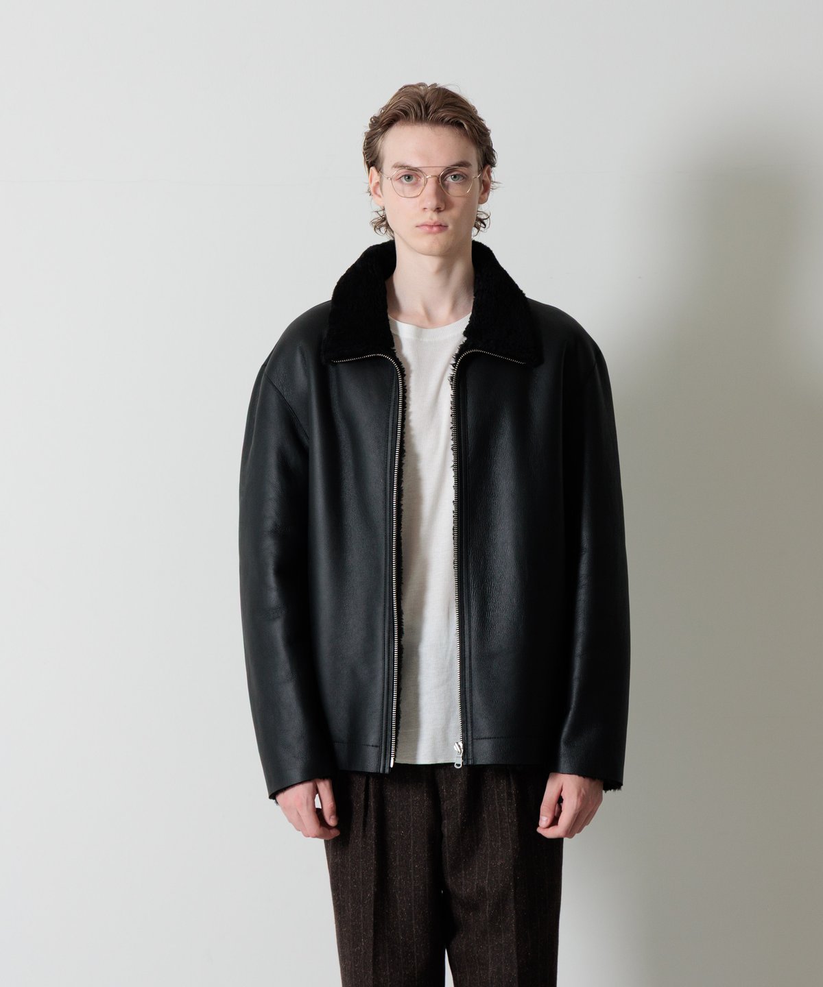 MB　ヴェネトムートンジャケット　ブラック M MB 