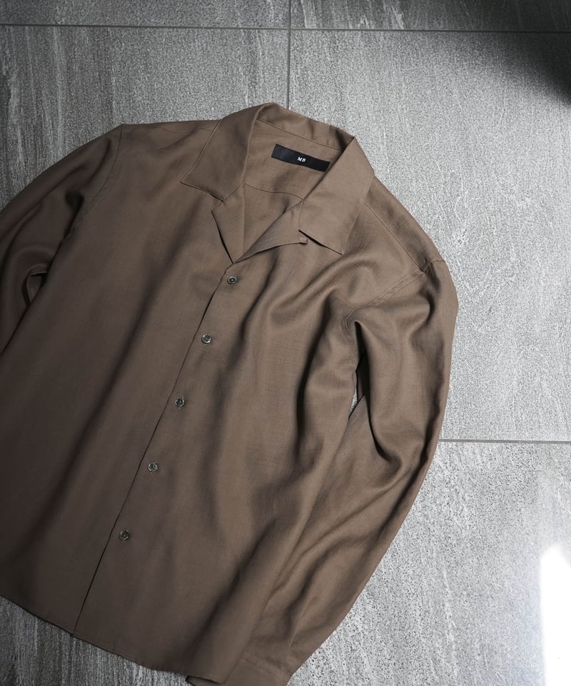 MB ULTIMATE FABRIC オープンカラーシャツ by soalon | MB -t