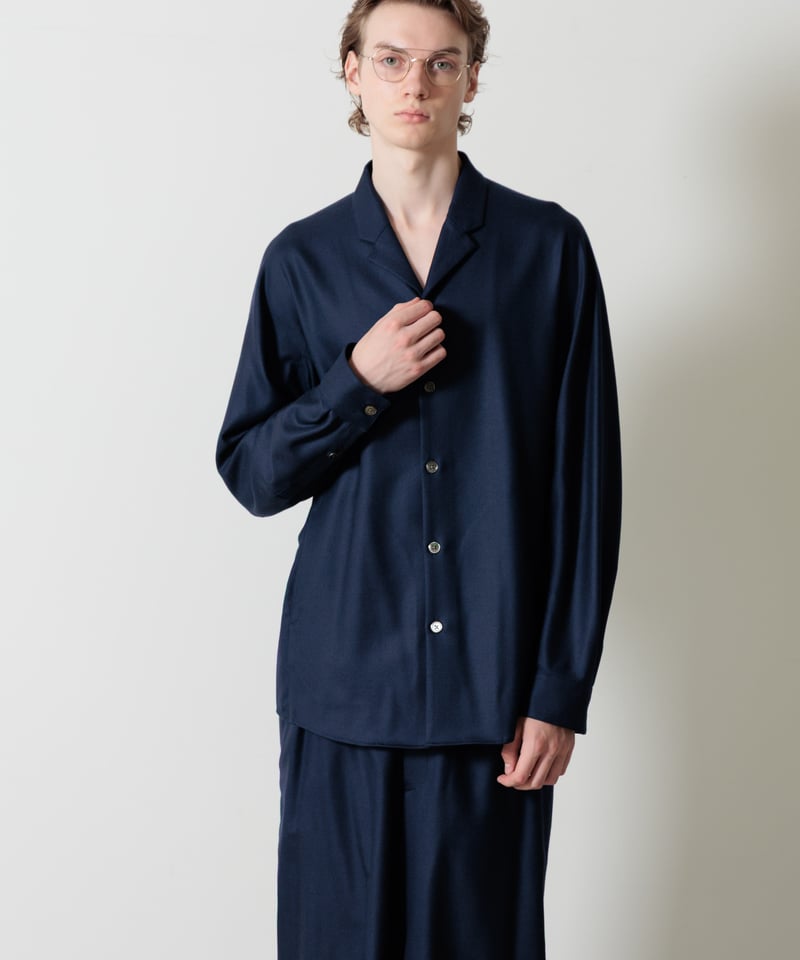 MB ULTIMATE 尾州ウール オープンカラーシャツアウター | MB -there is