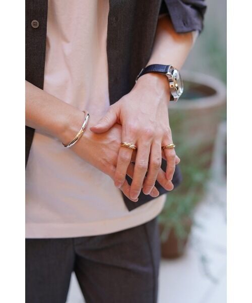 アクセサリー OX JEWELRY Silver Curve Bangle OX JEWELRy Silver Curve Bangle | MB -there is a