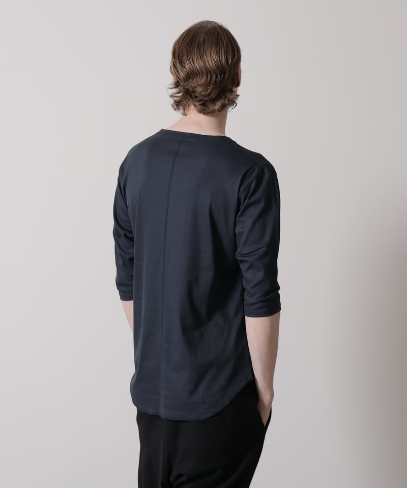 MB STANDARD リヨセルコットンリブカットソー/7分袖 | MB -there is